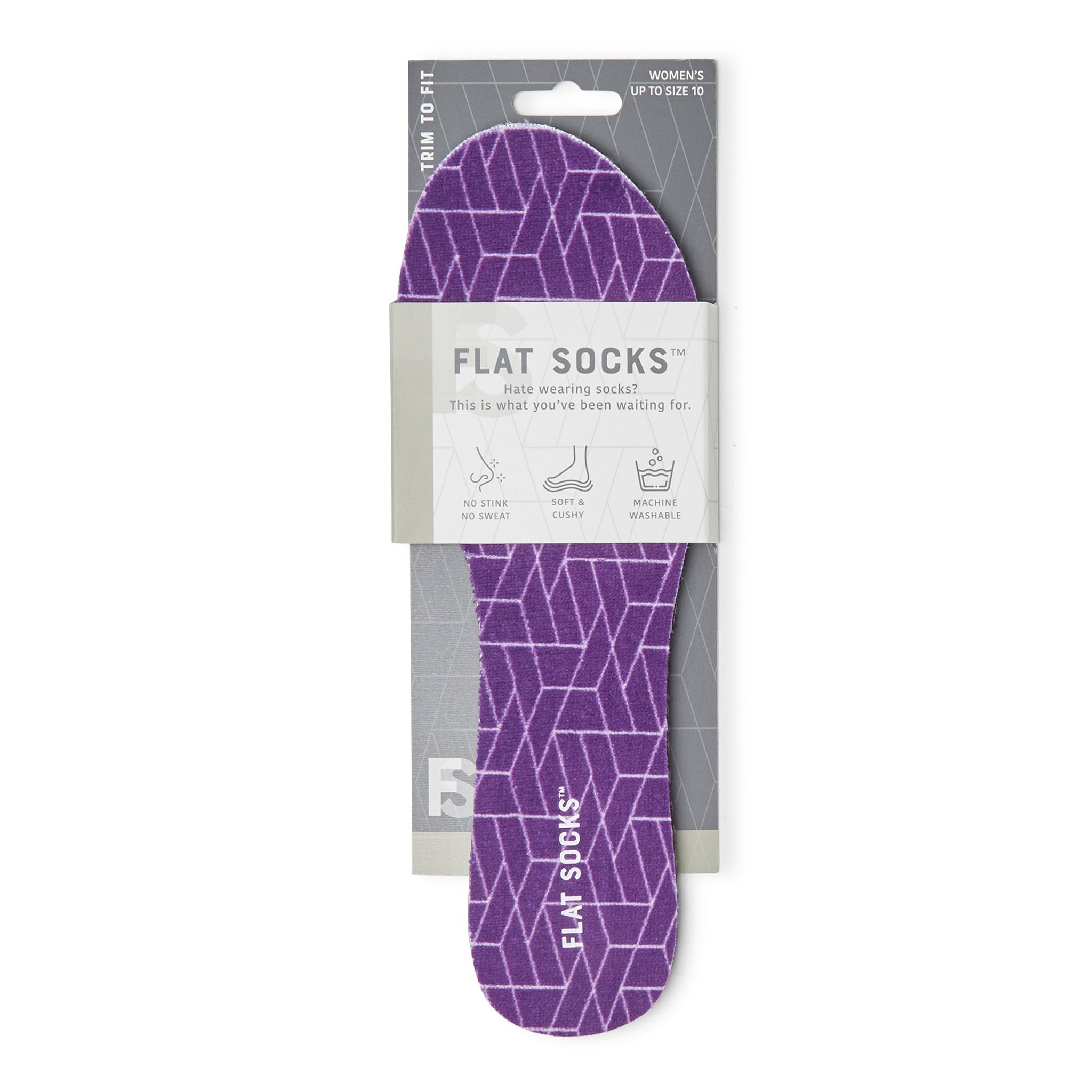 Terry Flat Socks - Purple Passion - The Storehouse Flats