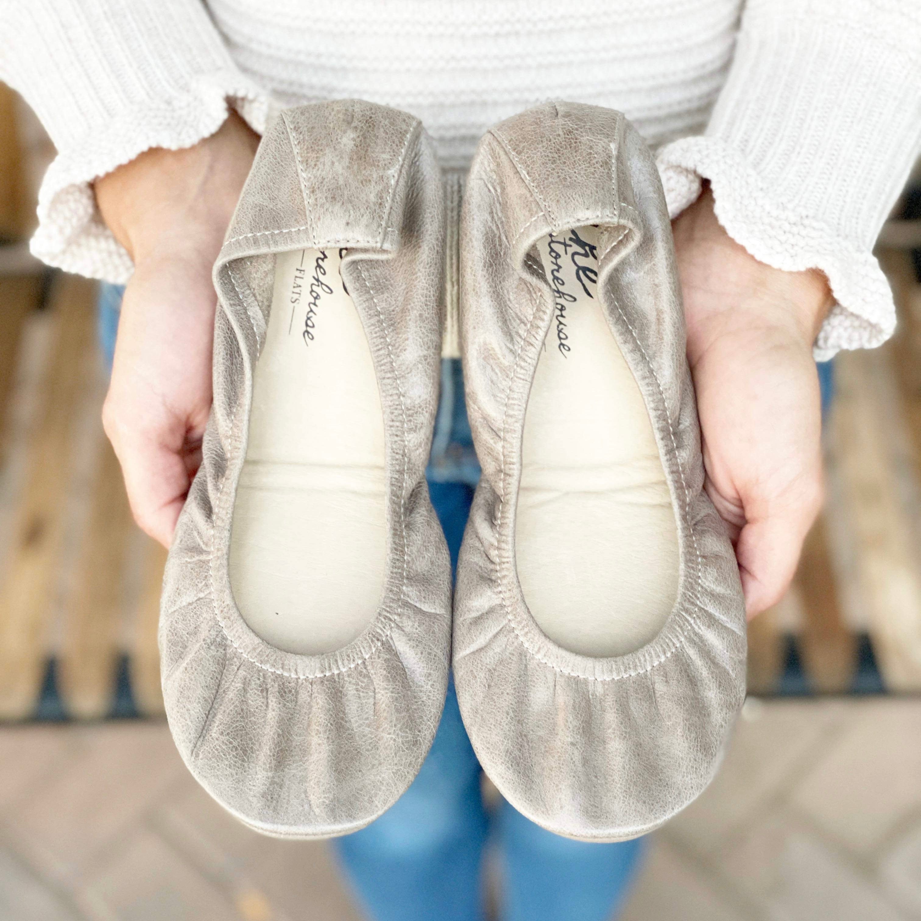 TAUPE OIL TANNED | IN STOCK - The Storehouse Flats